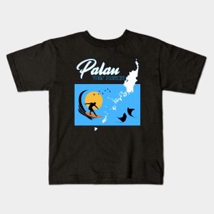 Palau West Passage Surfing Kids T-Shirt